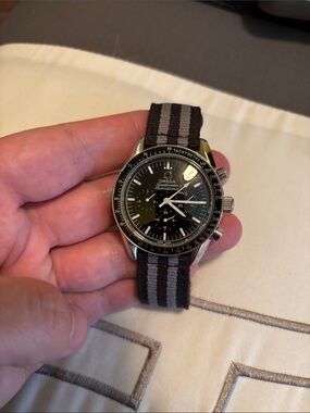 Black Dial with Black and Gray NATO Strap
AS IS ONLY - no returns
